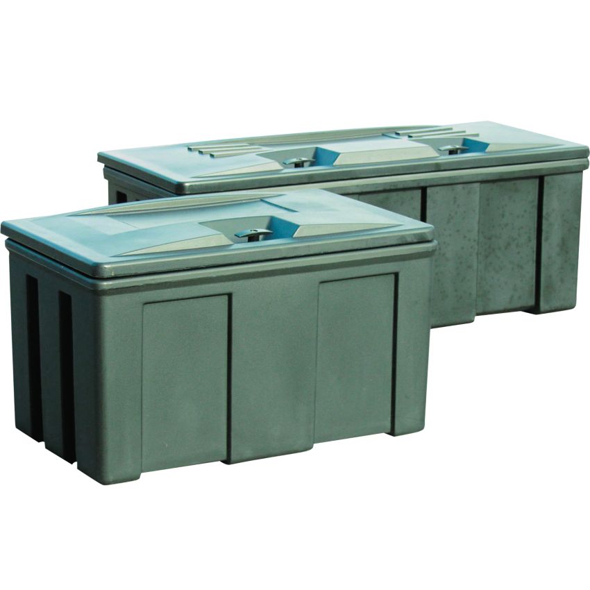 Coffre de rangement étanche à serrure, 205 L