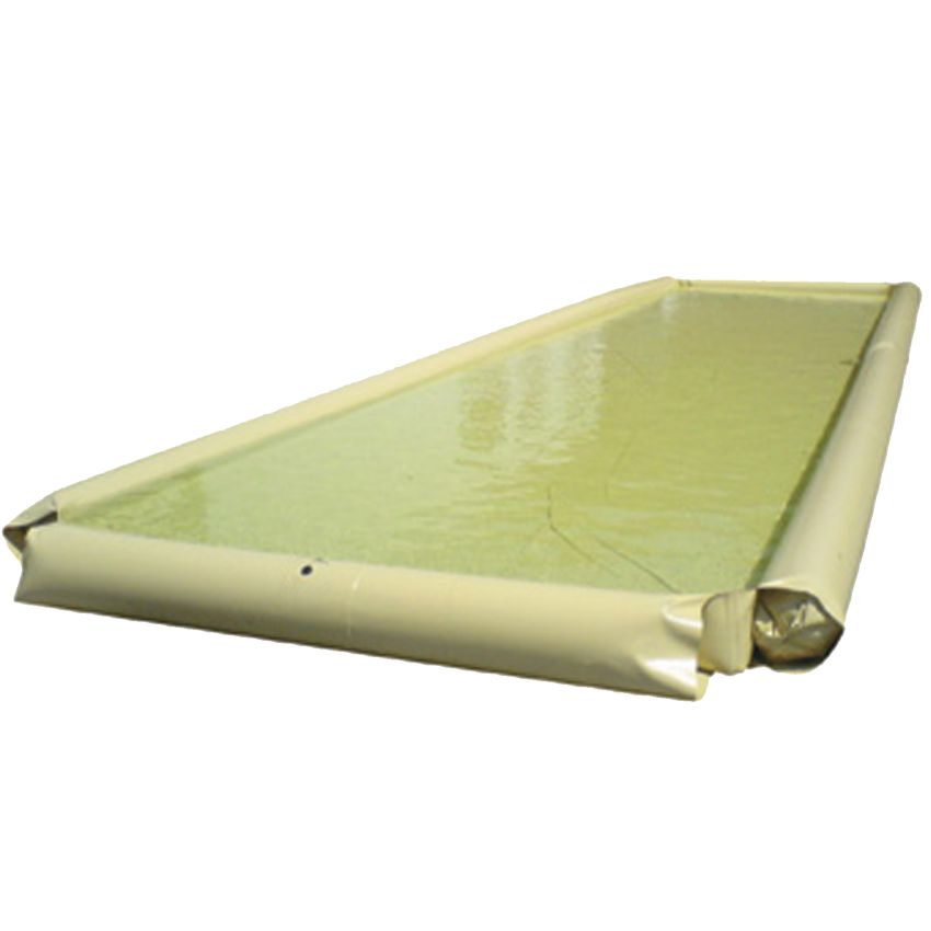 Bassin de rétention souple polyester/PVC avec bords gonflables, 6000 litres