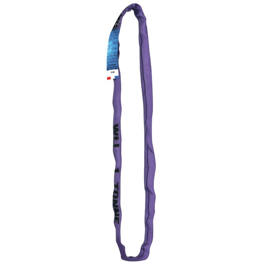 Elingue textile ronde sans fin 1 tonne, 2 mètres