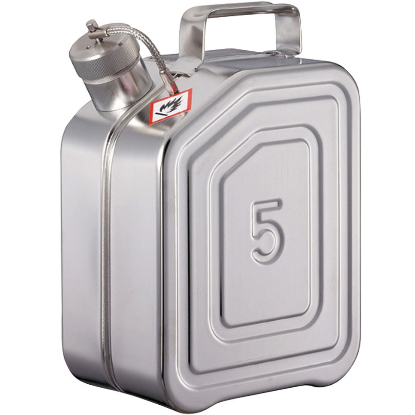 Jerrican de transporte de acero inoxidable para productos inflamables y explosivos