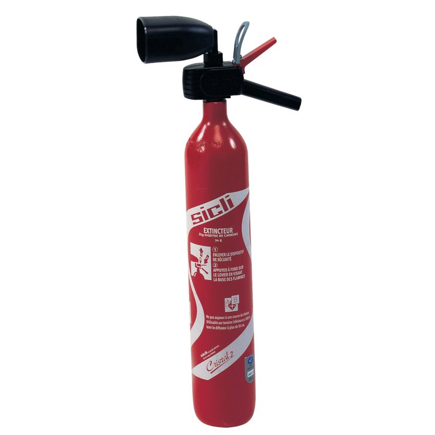 Extincteur neige carbonique (CO2), 2 kg
