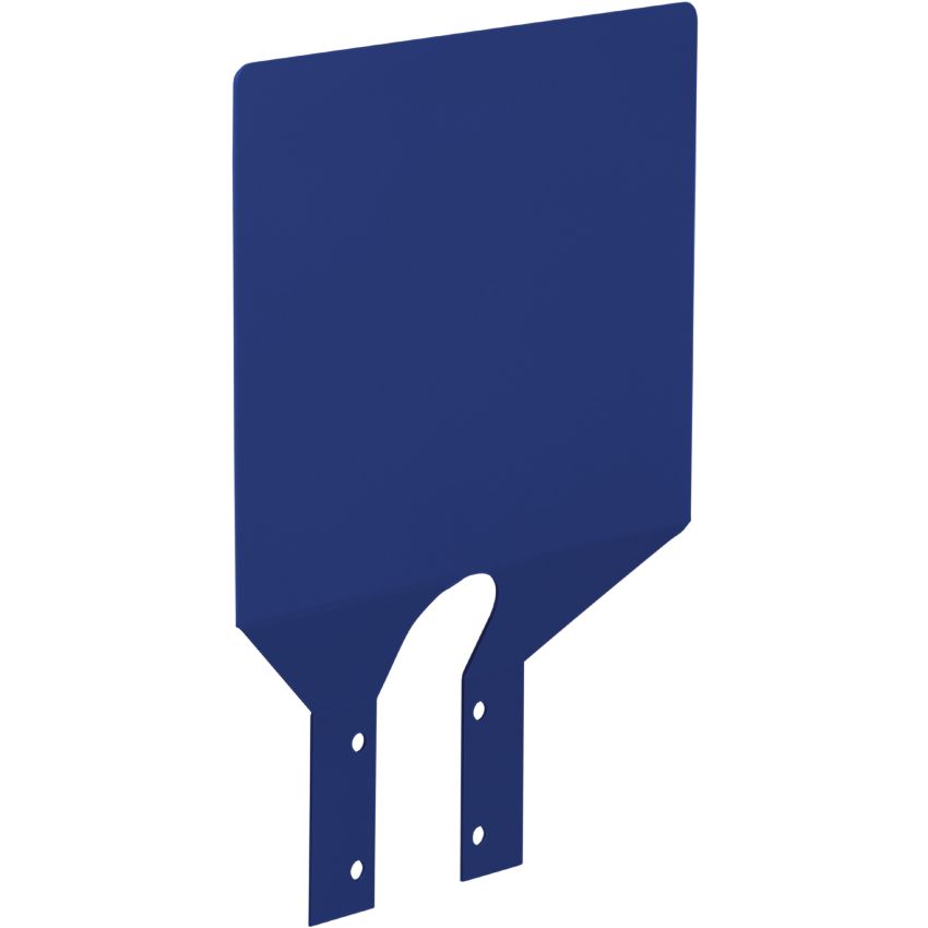 Plaque signalétique acier pour support de sac