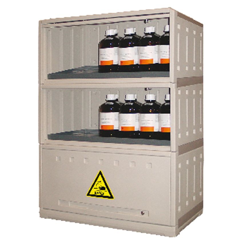 Armoire de sécurité multirisque en polyéthylène, 3 compartiments