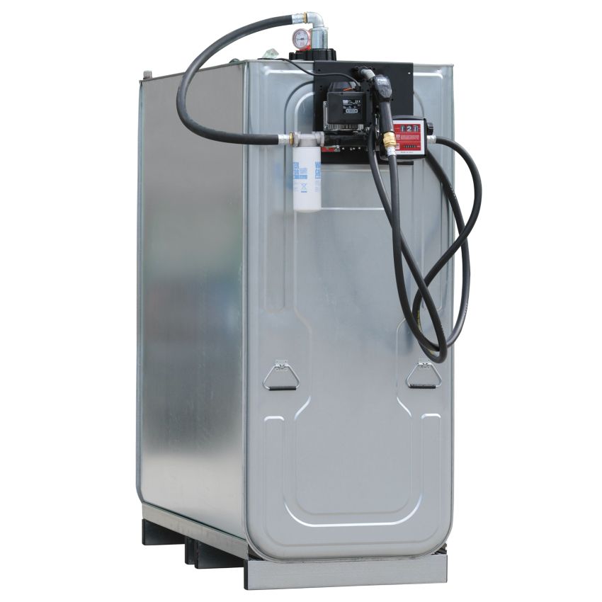 Cuba de almacenamiento gasoil acero/PE doble pared equipada 400 L