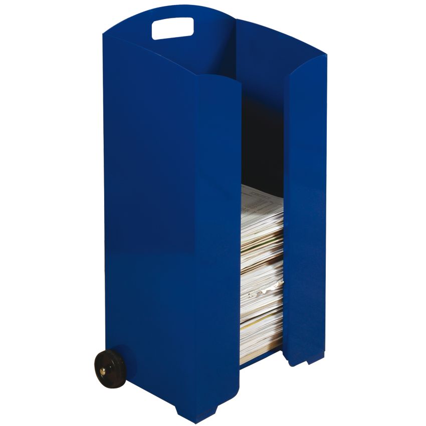 Collecteur métal pour papier à recycler 70 litres