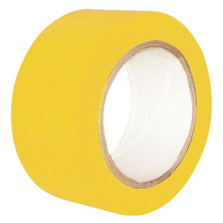 Ruban de signalisation adhésif multi-usage jaune 33 m