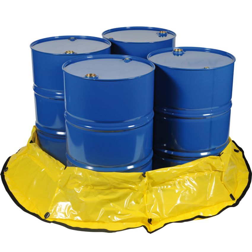 Bassin de rétention souple polyéthylène 4 fûts, 567 litres