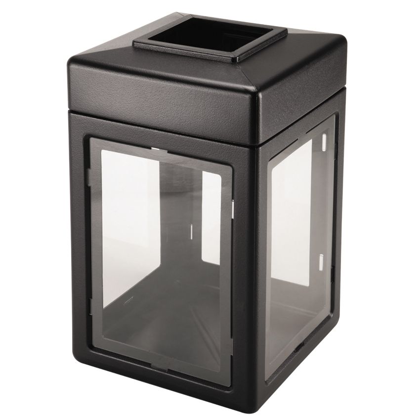 Support de sac polyéthylène à parois transparentes, 145 litres