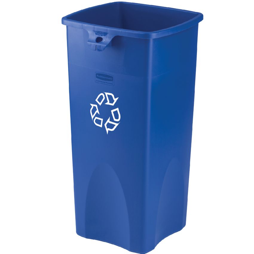 Papelera cuadrada de plástico Untouchables® 87 litros