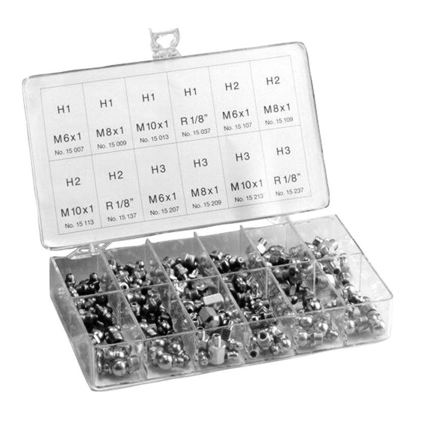 Coffret de graisseurs 140 pièces