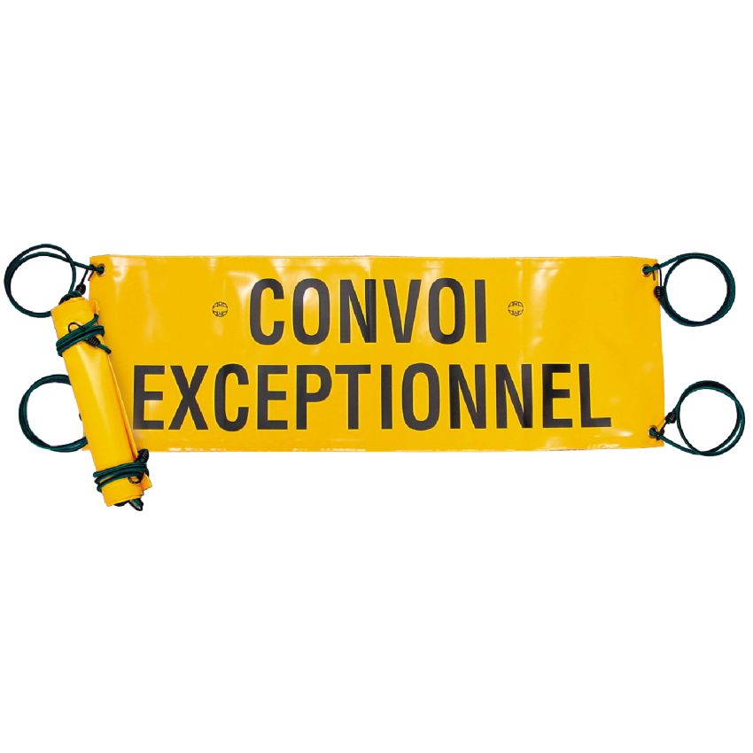 Bâche de signalisation convoi exceptionnel