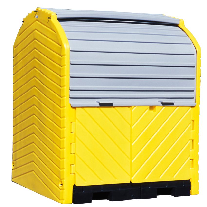 Contenedor exterior de polietileno 4 bidones, 280 litros