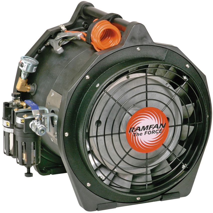 Ventilateur extracteur pneumatique portable antistatique, Ø 30 cm