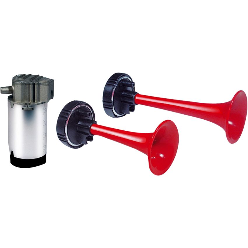 Avertisseur sonore électropneumatique 2 tonalités connectique standard 12 V