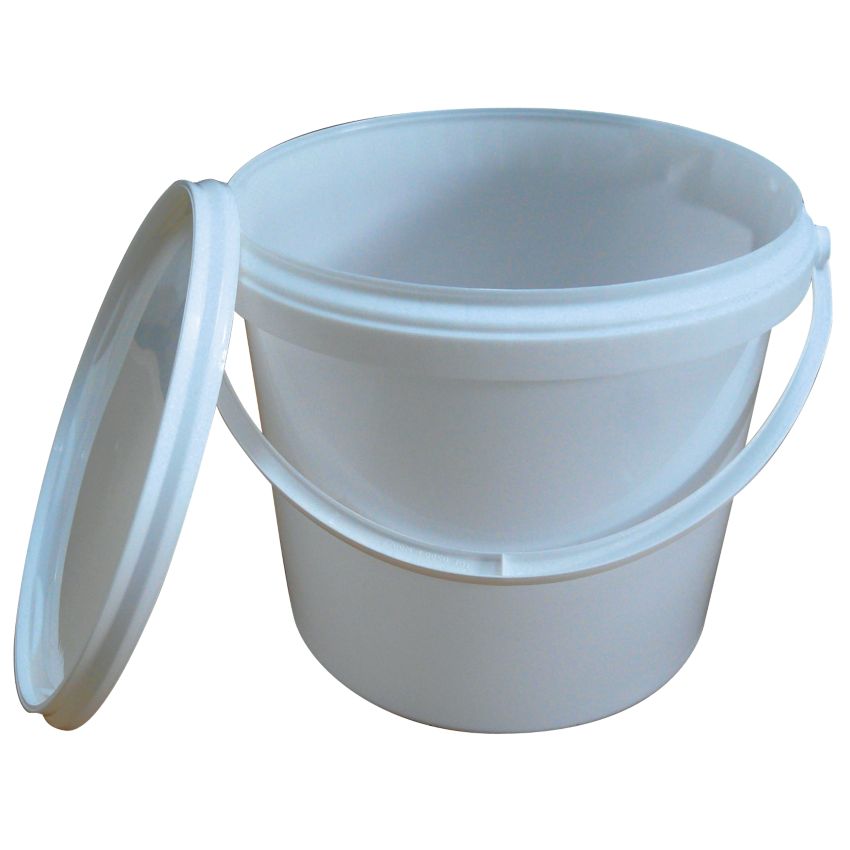 Seau plastique avec couvercle, 30 litres