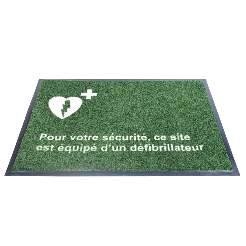 Tapis de signalétique spécial défibrillateurs