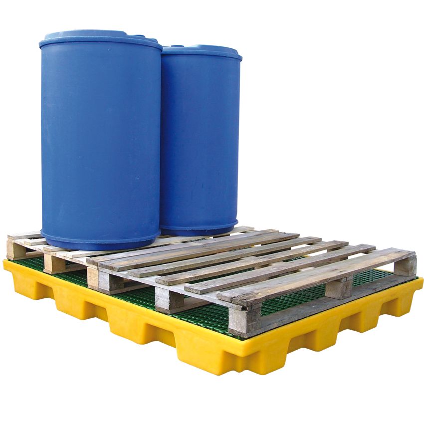 Plate-forme de rétention polyéthylène 4 fûts, 240 litres