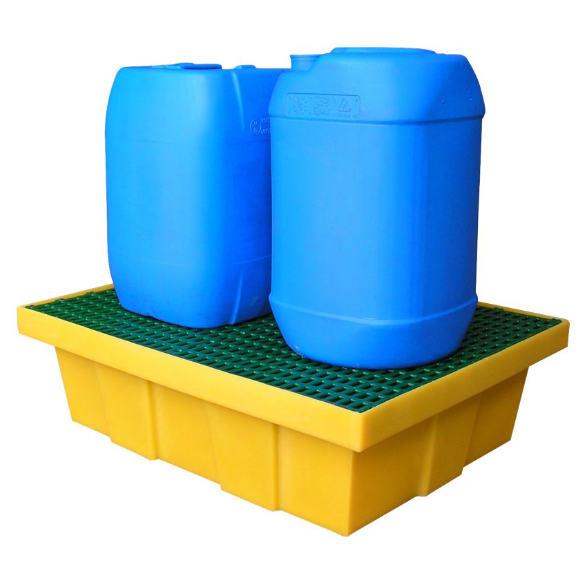 Bac de rétention polyéthylène pour flaconnages, 70 litres