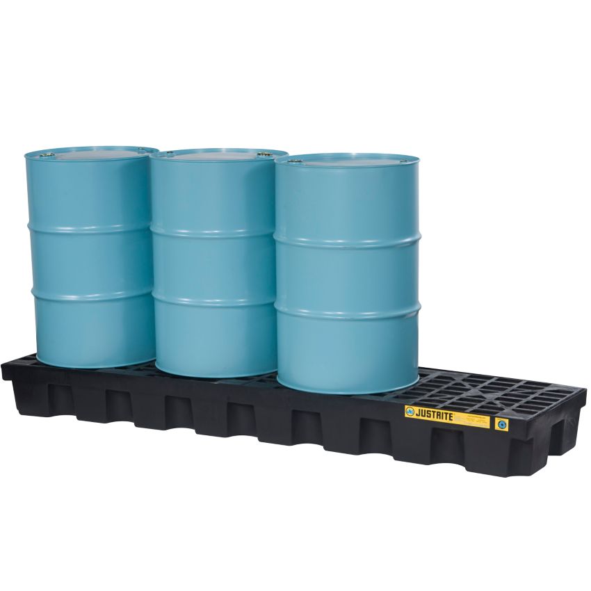 Bac de rétention polyéthylène éco-conçu 4 fûts, 284 litres