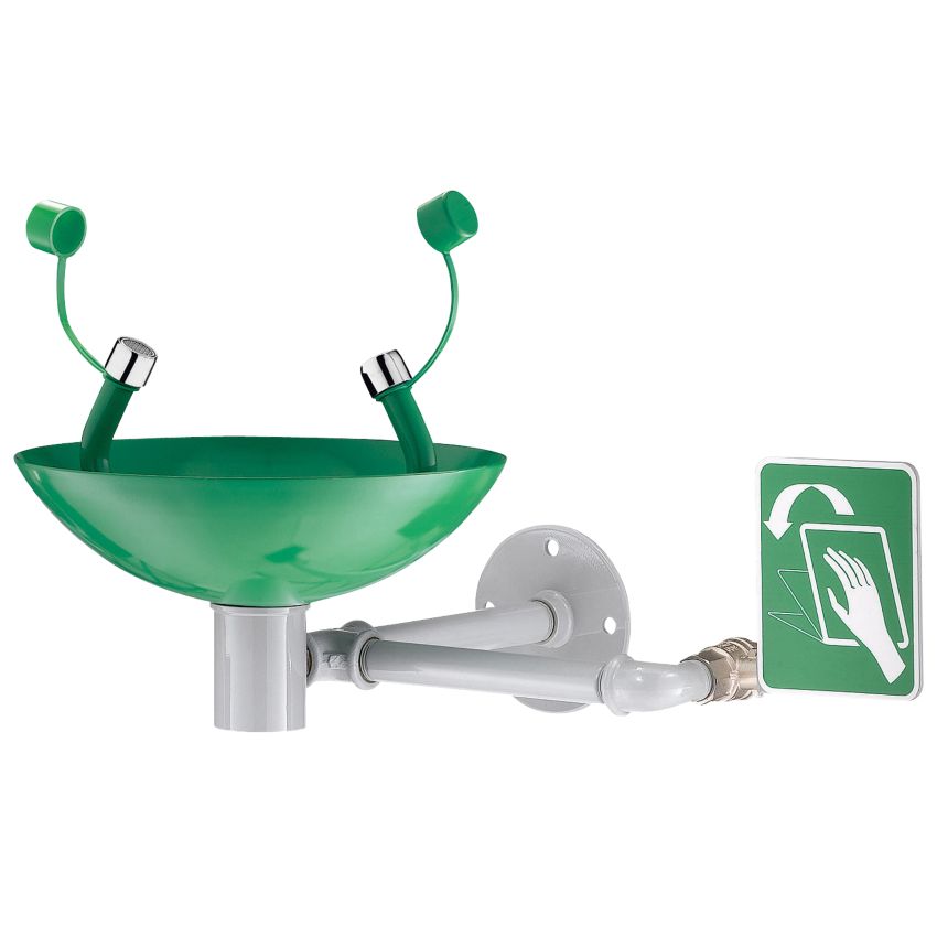 Lave yeux mural acier/inox