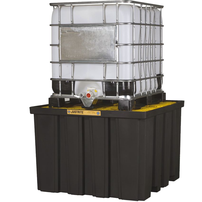Bac de rétention polyéthylène éco-conçu 1 cubitainer, 1250 L