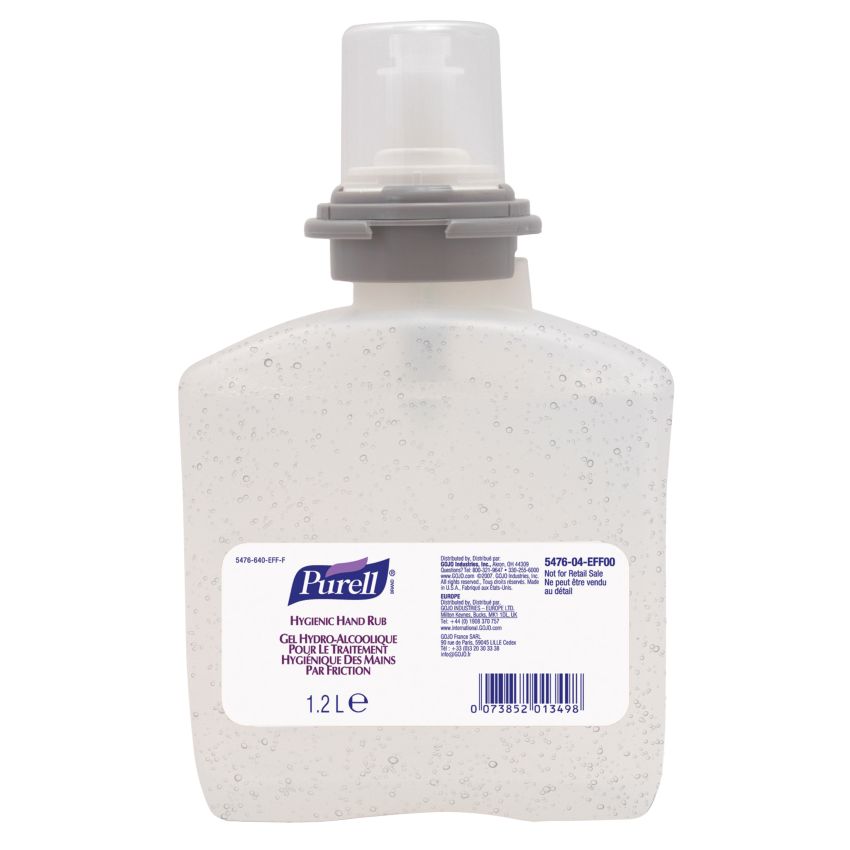 Lot 4 cartouches gel hydroalcoolique Purell®, 1,2 L