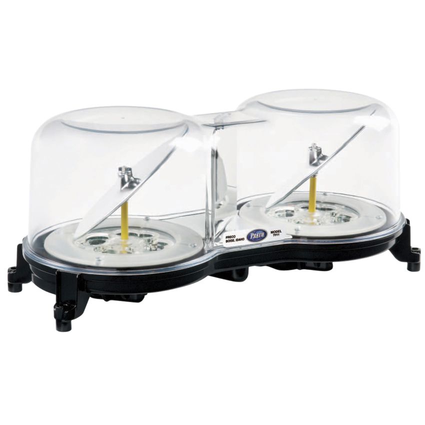 Mini rampe lumineuse à LEDs 2 gyrophares