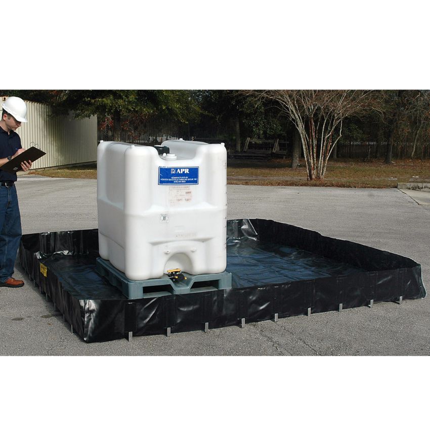 Bassin de rétention souple polyester économique, 1018 litres