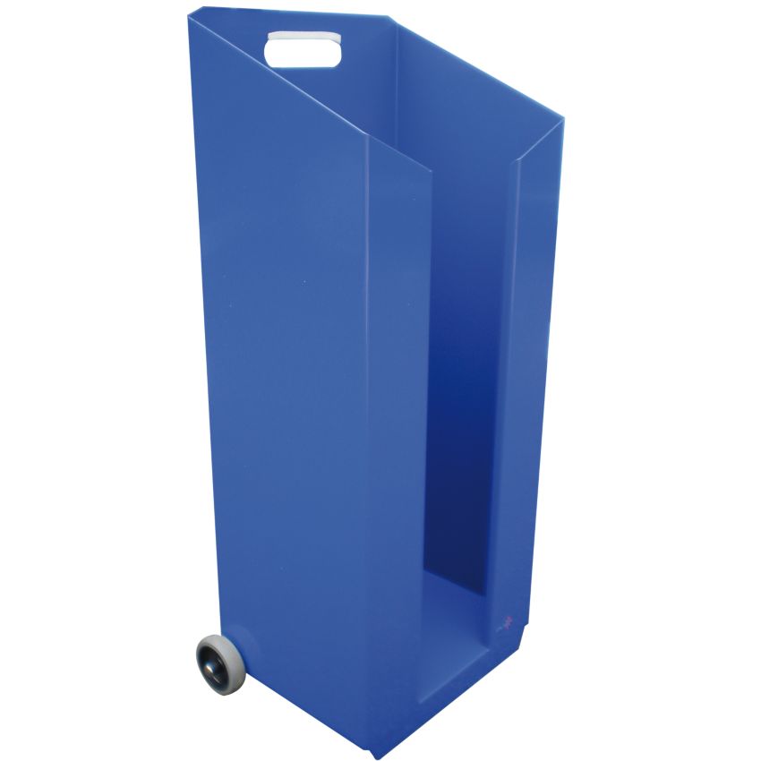 Collecteur métal pour papier à recycler 50 litres