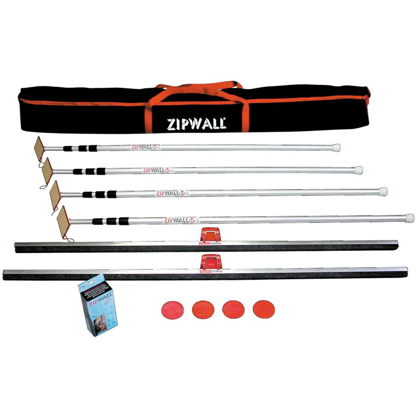 Kit pour barrière de confinement antipoussière ZIPWALL