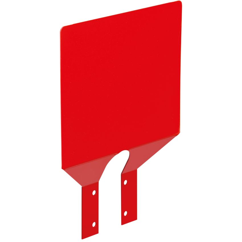 Plaque signalétique acier pour support de sac
