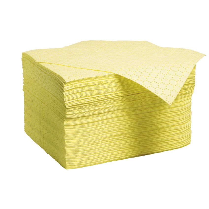 Feuilles absorbantes produits chimiques simple épaisseur Prims