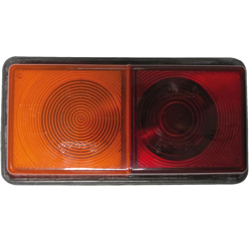 Feux de gabarit arrières rouge et orange sur béquilles pour tractopelles Caterpillar®