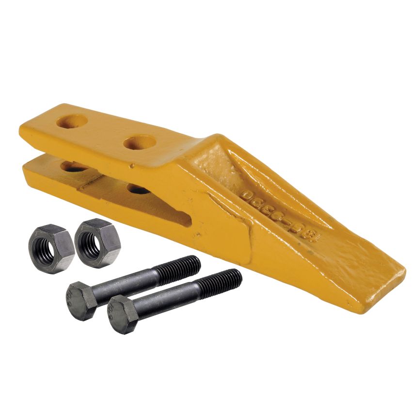 Kit dent de godet système Caterpillar® pour minipelle + boulonnerie