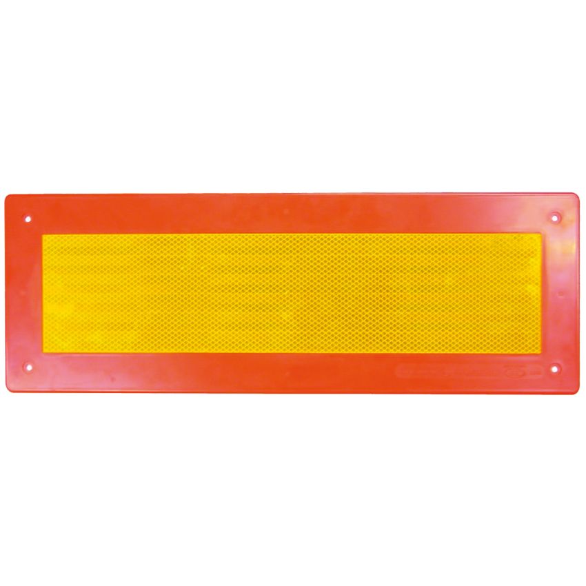 Plaque de signalisation arrière en plastique pour remorques
