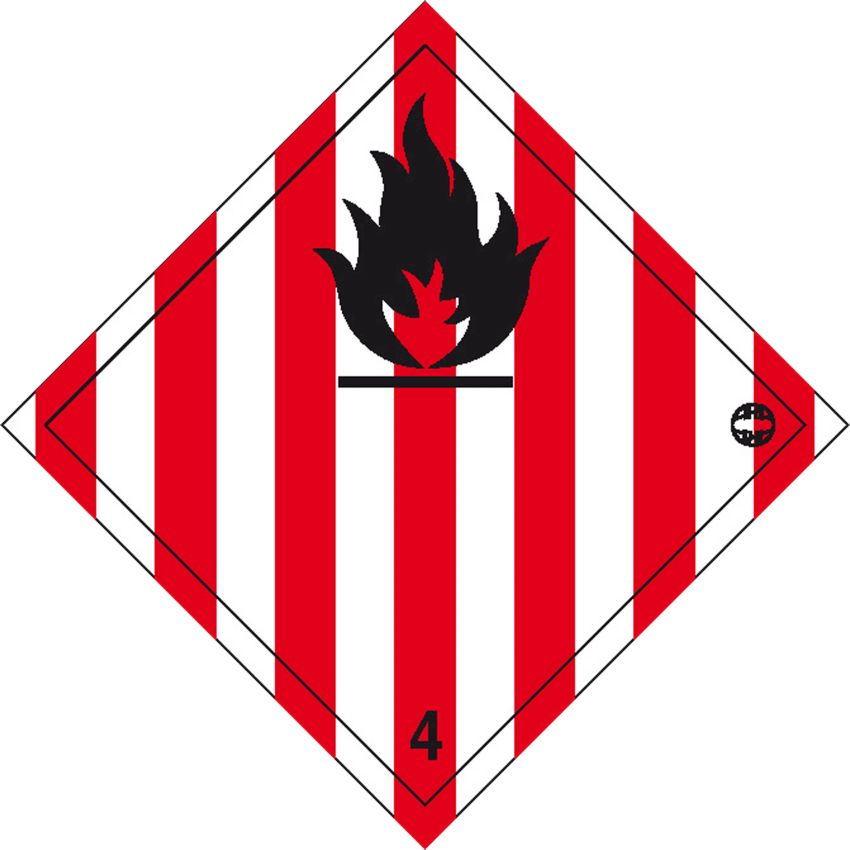 Plaque de signalisation de danger en aluminium