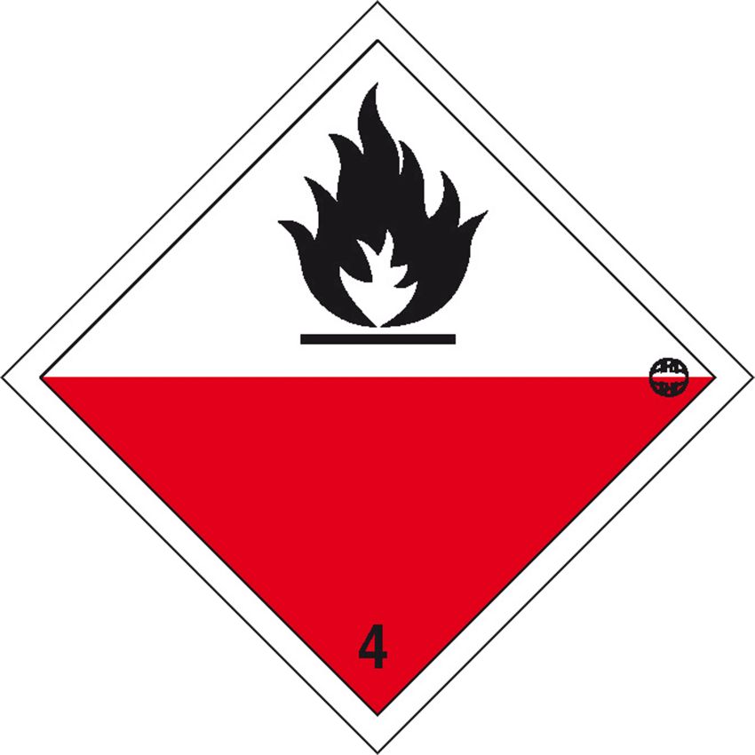 Plaque de signalisation de danger en aluminium
