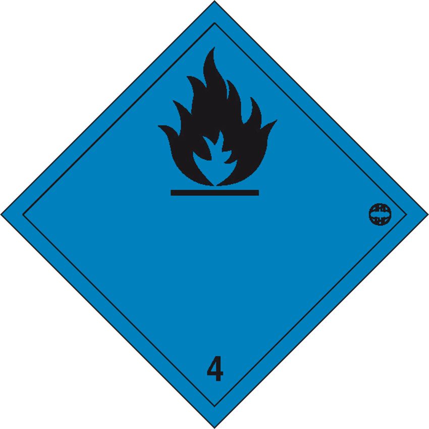 Plaque de signalisation de danger en aluminium