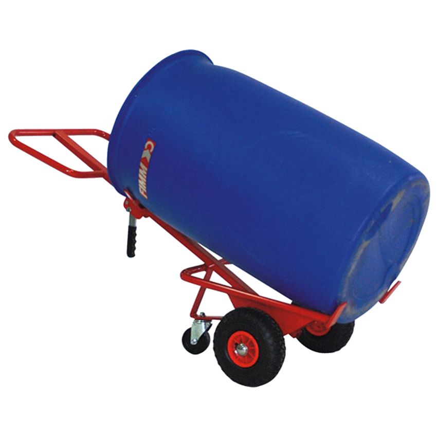 Diable à fûts 220 L avec roues pneumatiques