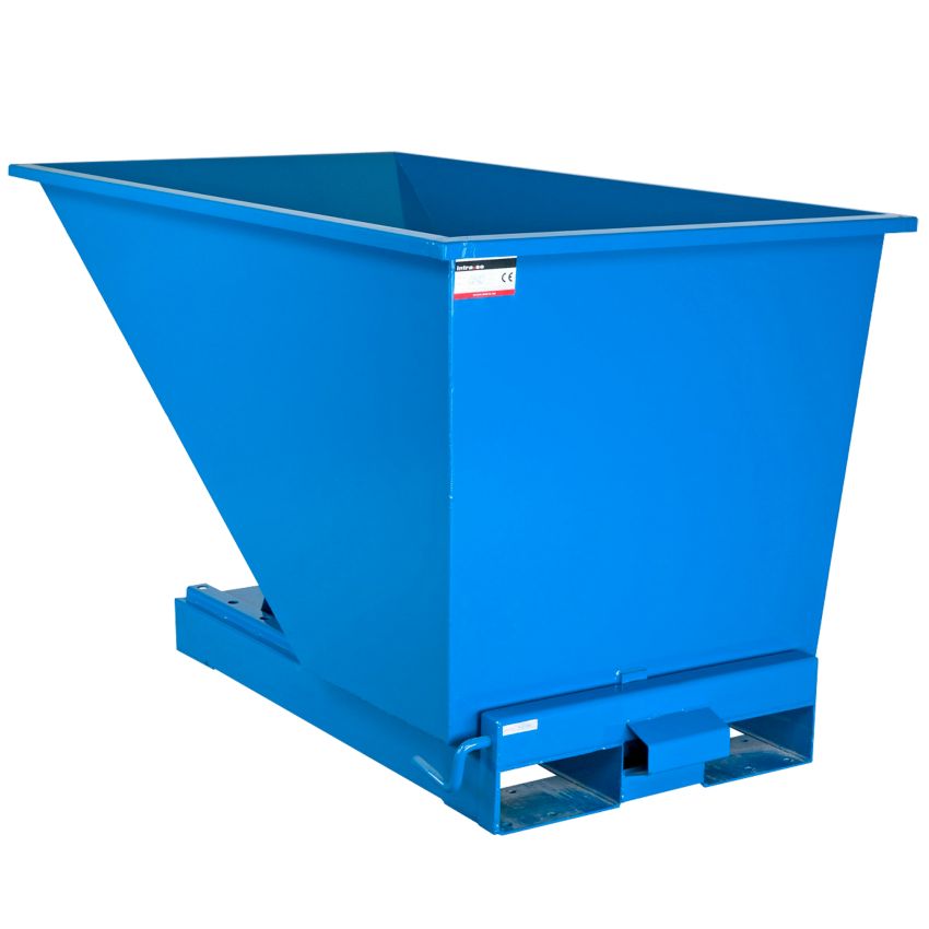 Benne autobasculante manipulable par chariot élévateur, 520 L