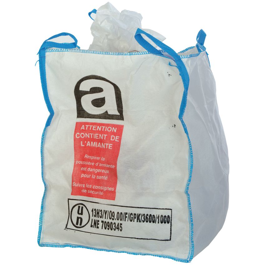 Big-bag avec jupe pour amiante