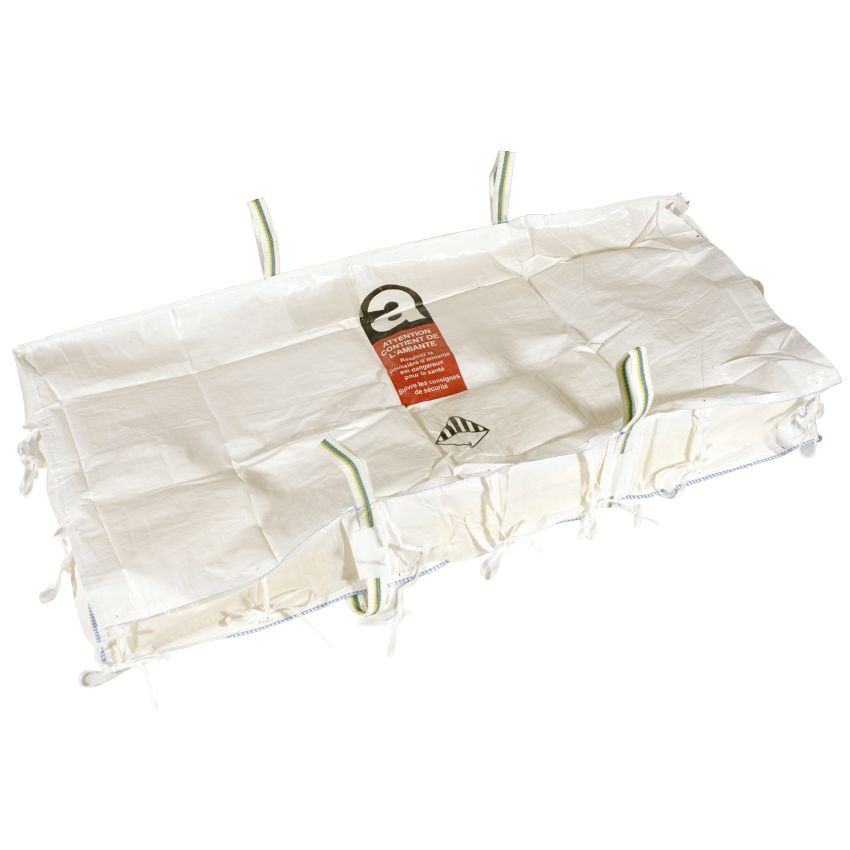 Big-bag avec rabat pour plaques damiante