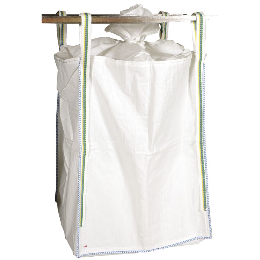 Big-bag ouverture totale avec jupe de fermeture pour gravats