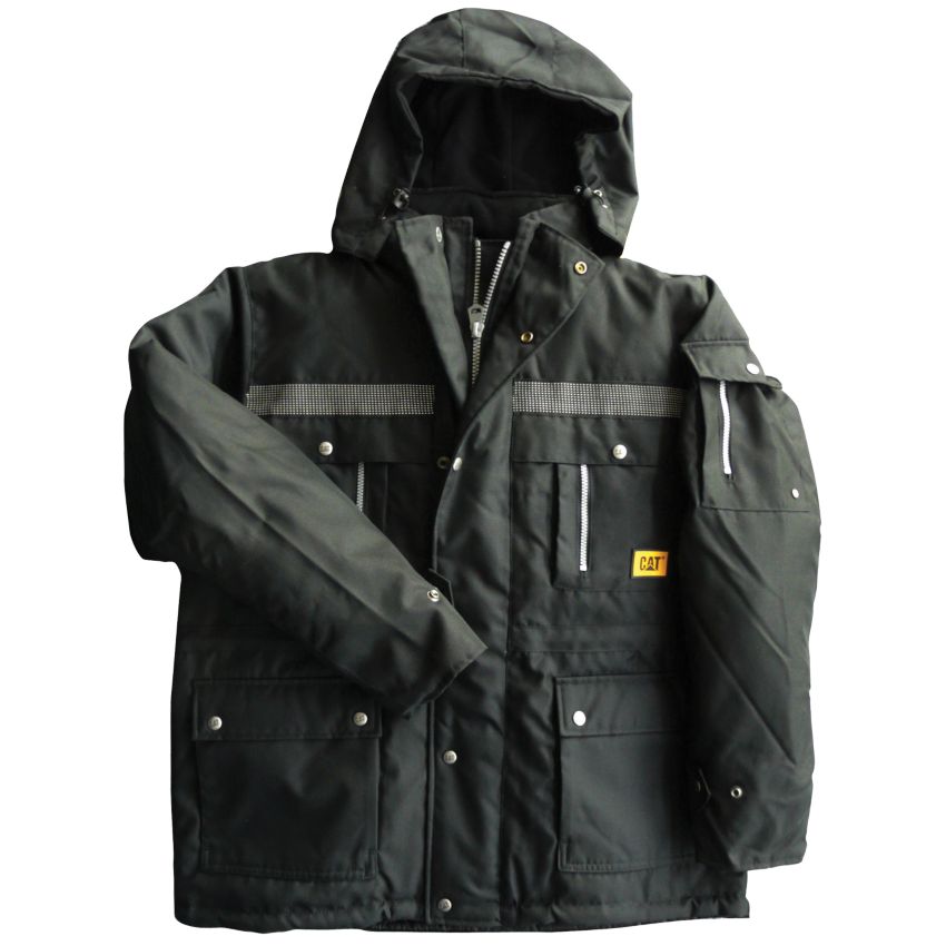 Parka matelassée avec bande retroréfléchissante