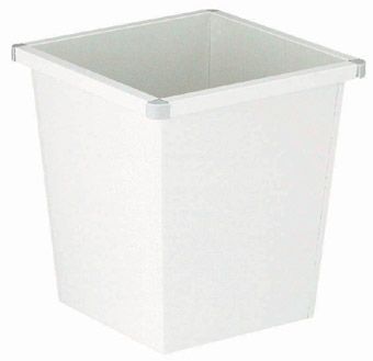 Corbeille métallique carrée 27 litres