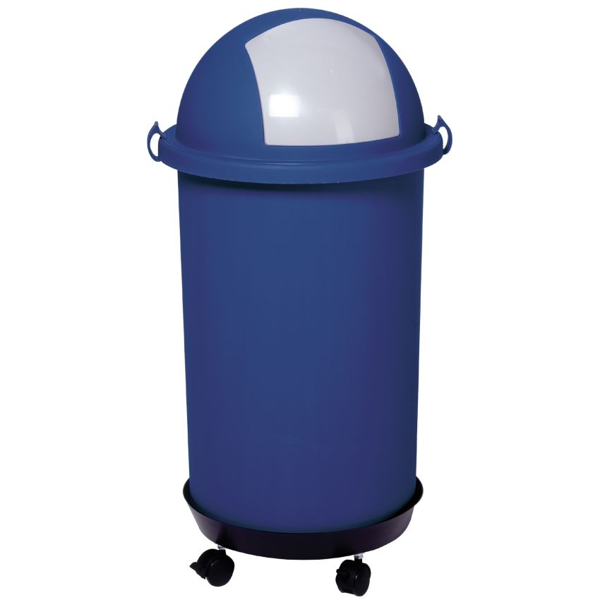 Papelera plástico con tapa basculante 50 litros