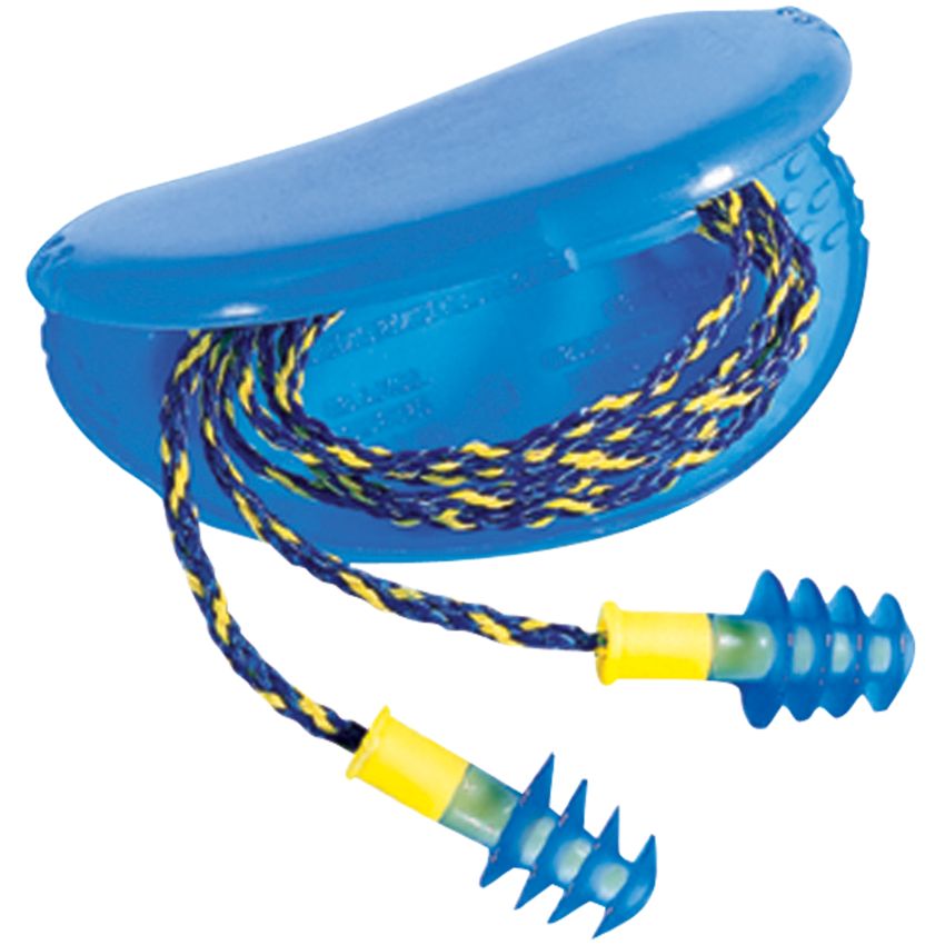 50 paires de bouchons antibruit réutilisables Fusion 28 dB avec cordelette