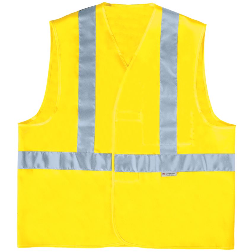 Chaleco de alta visibilidad tipo arnés y con talla ajustable