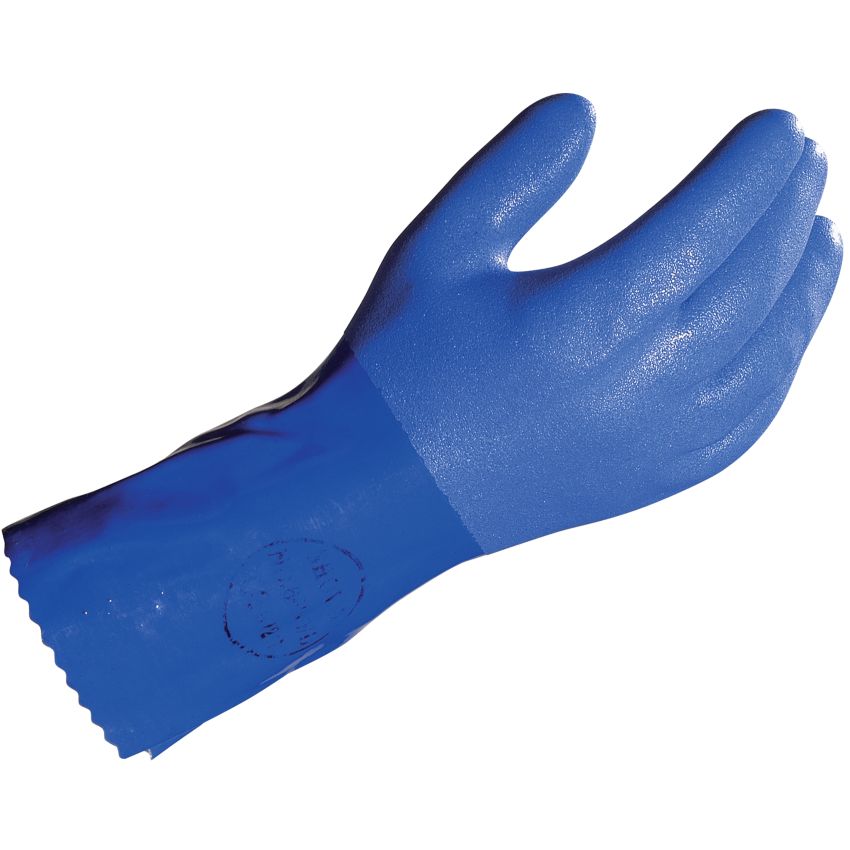 Lot de 10 paires de gants supportés en PVC texturé