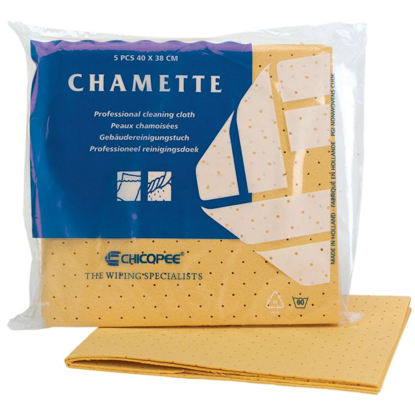 Sachet de 5 feuilles de peau chamoisée
